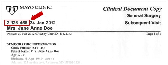 Image of Form: Authorization for Mayo Clinic to Disclose Protected Health Information